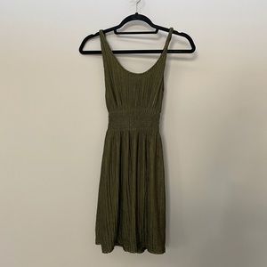 Woven Green Dress NWT